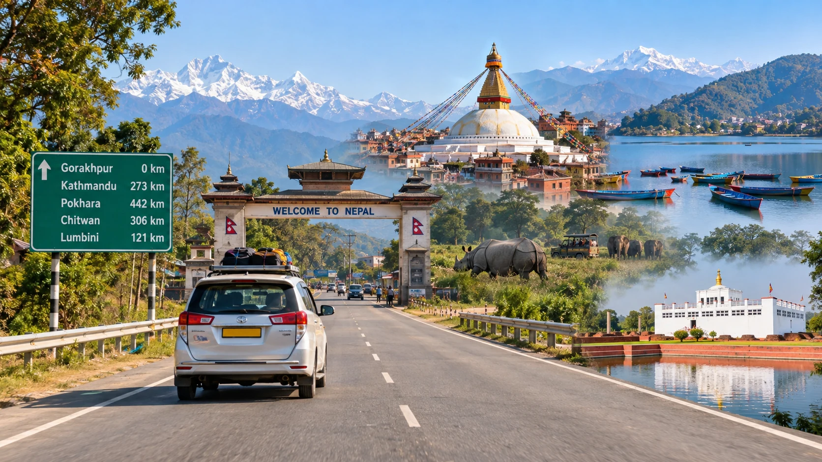 Gorakhpur to Nepal Distance Guide: Kathmandu, Pokhara, Chitwan & Lumbini Complete distance guide for Gorakhpur to Nepal routes - Kathmandu, Pokhara, Chitwan and Lu... Read Article